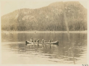 Image of Old Town canoe- Nascopie Indians [Innu]